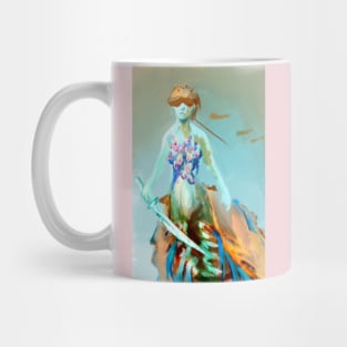 Horseshoe Crab mermaid drider centaur type warrior woman for MerMay2023 mermaid art fantasy undersea Mug